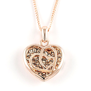 Genevieve First Blush Rose Gold Necklace Things Engraved