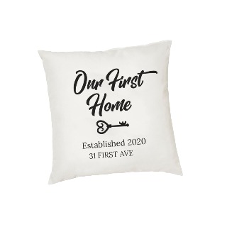 Personalized throw pillow, housewarming gift ideas