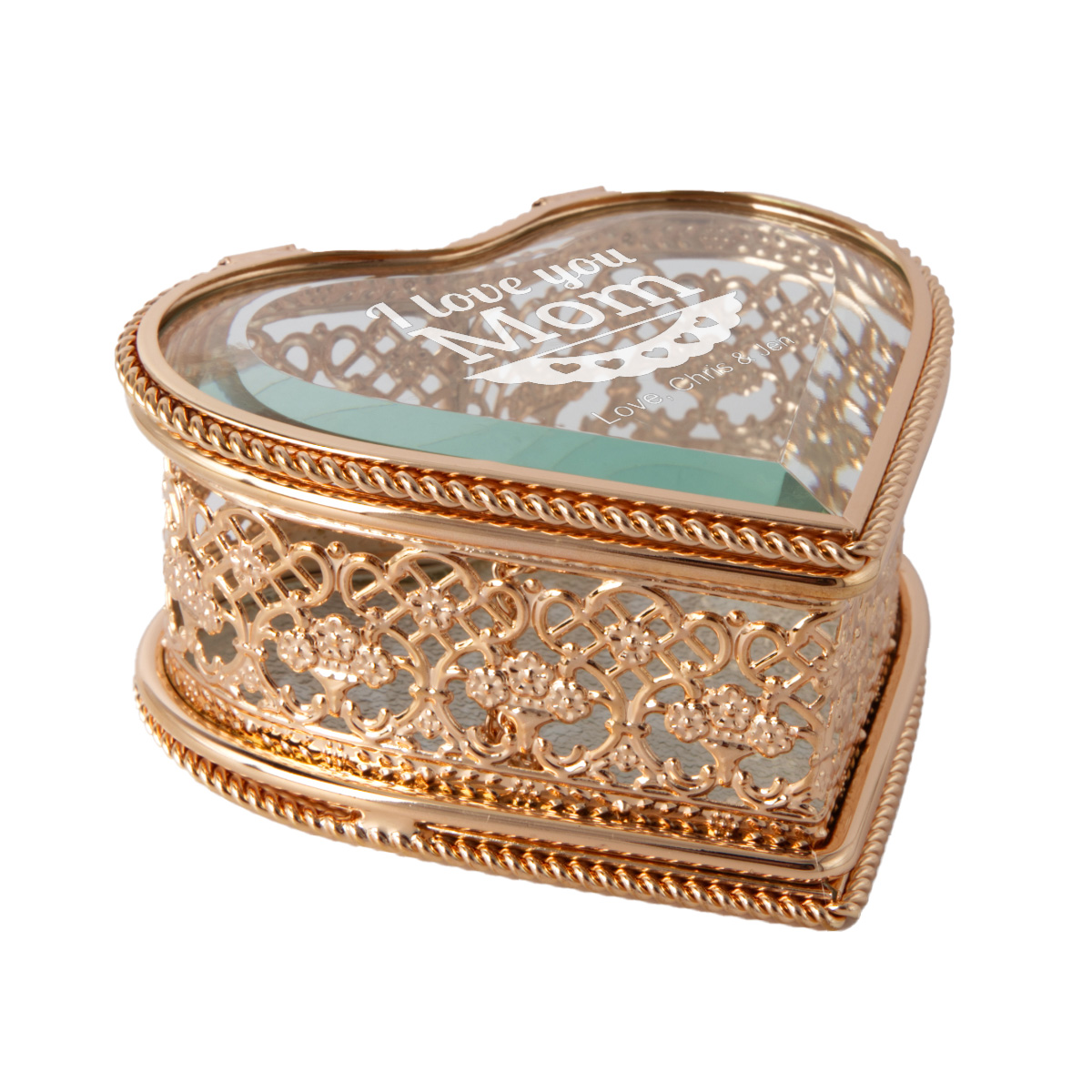 custom heart jewelry box